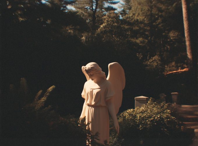 Angel Graveyard Statue in Garden