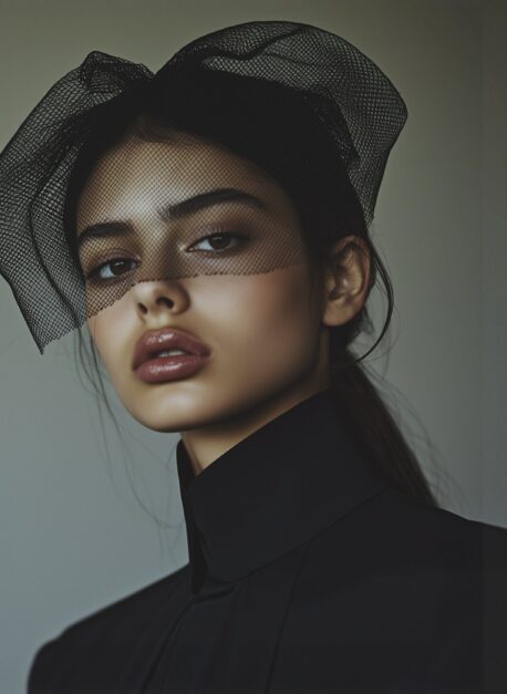 Elegant Veiled Portrait